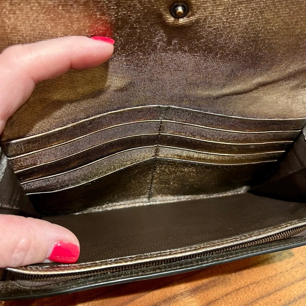 Bottega Venetta bronze, long wallet - Picture 8 of 12